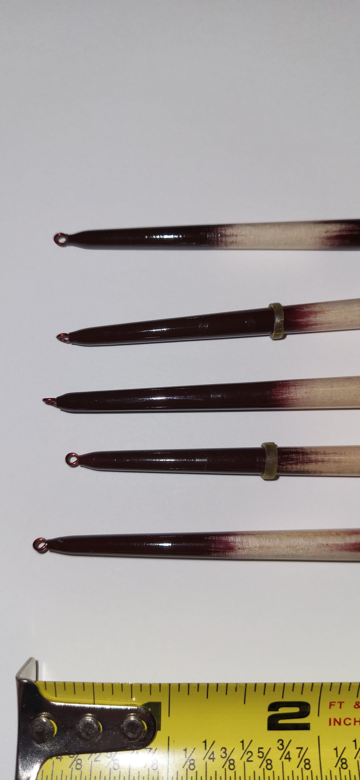 5 Balsa Wood Fishing Quills,, Porcupine Quill Style, 8" lengths